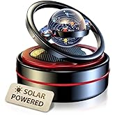 Solar Dashboard Spinner, Sun Powered Kinetic Car Decoration Diffuser, Space Theme Automotive Accessories, Spring Birthday Gif
