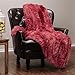 Chanasya Premium Wolf Faux Long Fur Throw Blanket - Soft, Fuzzy Throw Blanket - for Bed or Couch - 50