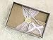Rustic Wedding Guest Book Made of Burlap and Lace - Includes Burlap Pen Holder and Silver Pen - 120 Lined Pages for Guest Thoughts - Comes in Gift Box (White Flower)