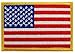 USA American Flag Embroidered IRON-ON Patch - 3.5
