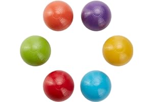 ApudArmis Croquet Ball Replacement Set, 6 Colored Balls for 28'', 32'' and 35'' Six Player Game