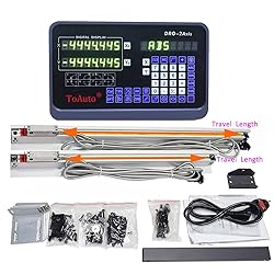 DRO 2 Axis Digital Readout Display with 2pc Glass