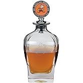 The Memory Company Officially Licensed NFL Team Spirit Decanter Set - Premium Glass Decanter with Team Mascot Stopper, 750ml Capacity, Official NFL Licensed Bar Collection, Whiskey Bourbon Gift
