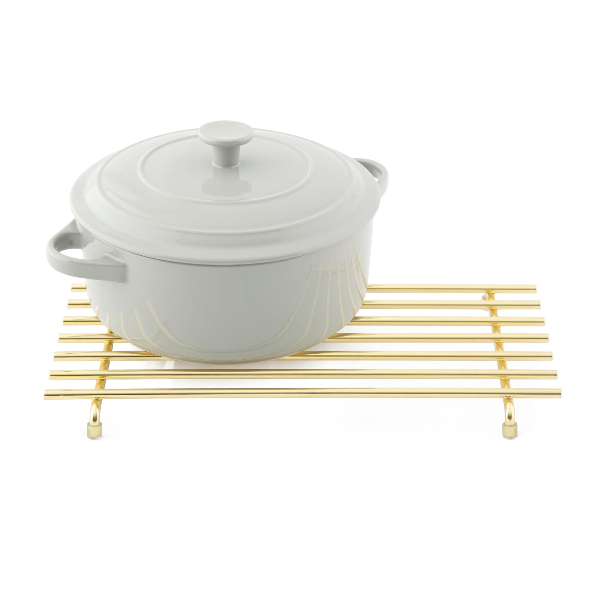 simplywire – Trivet – Heat Resistant – Kitchen Worktop Protector – Large – Light Gold