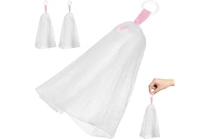 Ipetboom 3 Pcs Japanese Soap Foaming Nets Exfoliating Mesh Soap Saver Pouches for Facial Cleansing Easy to Use for Body and Shower