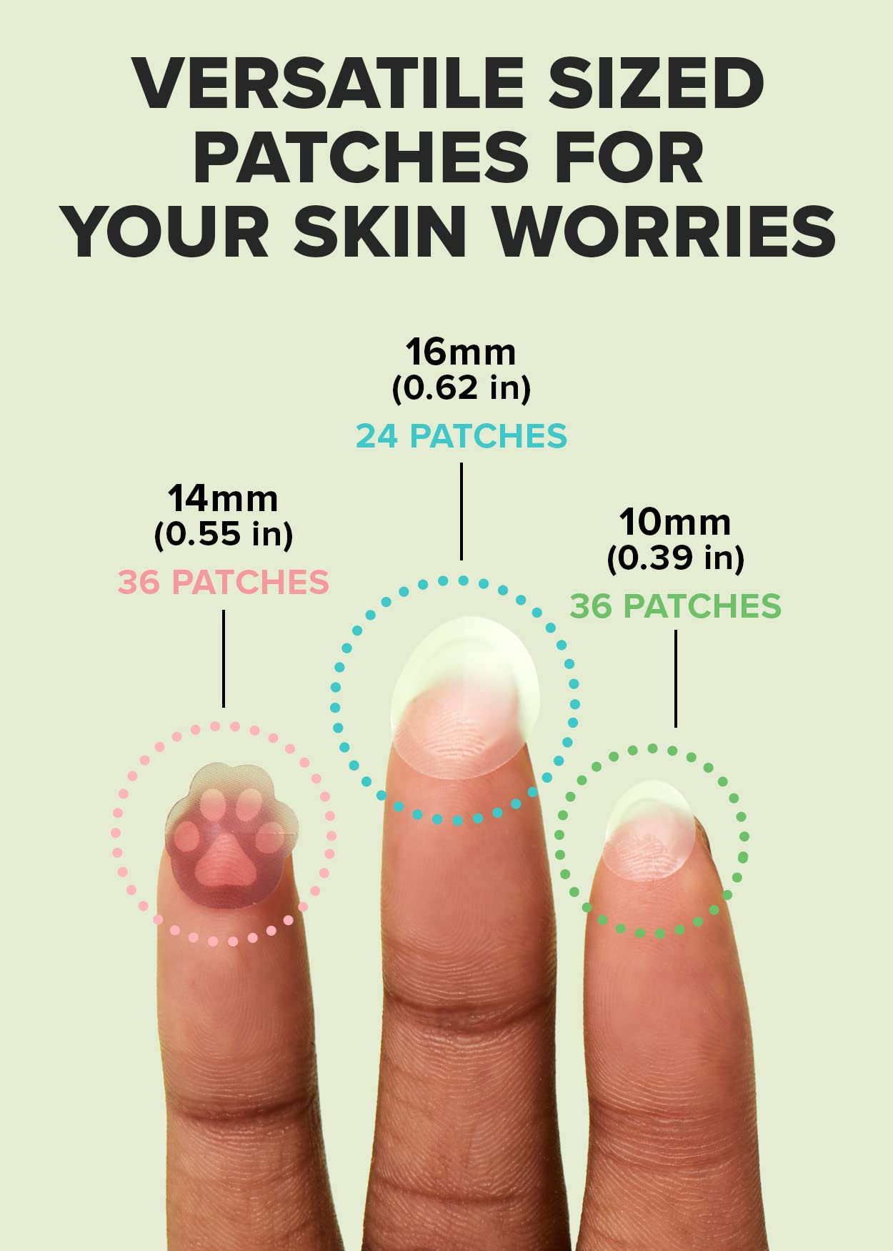 I DEW CARE Hydrocolloid Acne Pimple Patch Trio - Meet Your Patch Set | Korean zit blemish dark spot patches for face and skin, 96 Count assorted, Three Sizes, Tea Tree Oil