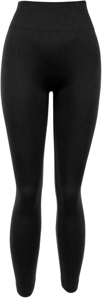 black fleece leggings