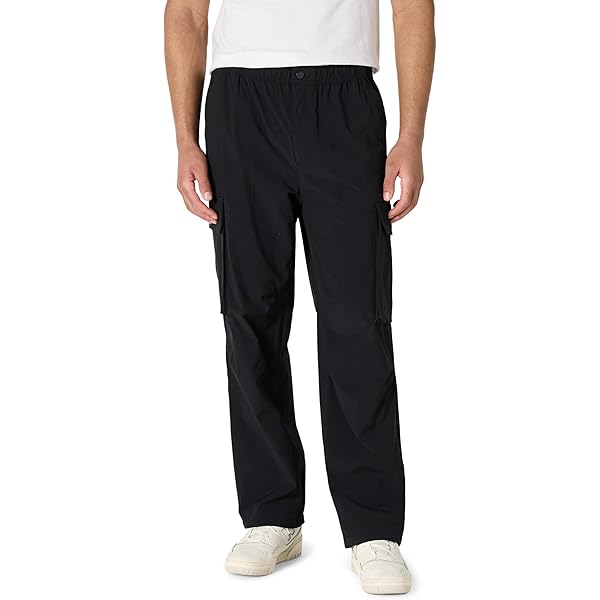 Men's Eddie Bauer Fleece Lined 2-Way Stretch Tech Pant Black 38 X 34