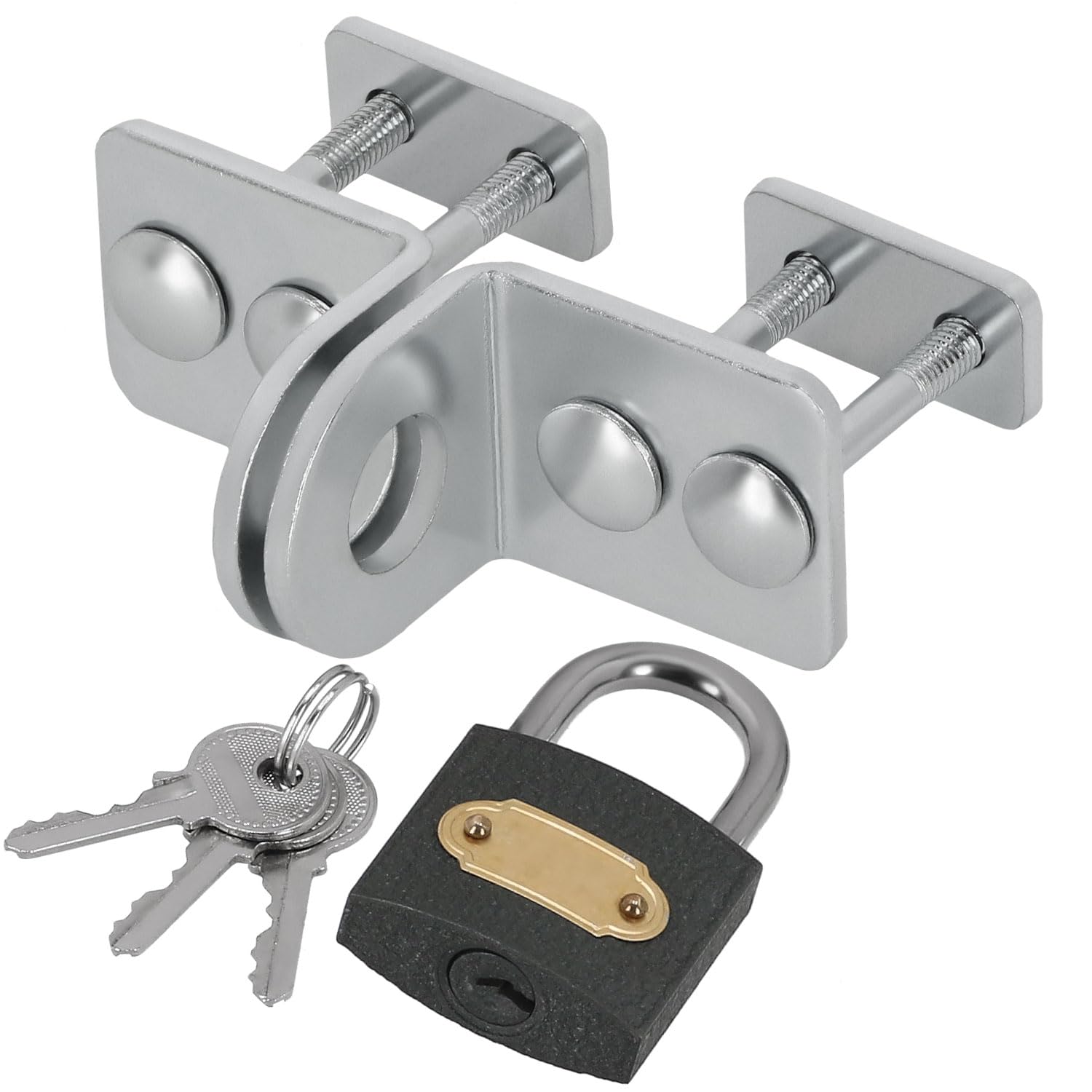 KOTARBAU Hasp 30 mm Basement Lock Safety Hasp with Padlock Lock Device Door Fitting Door Padlock Bolt