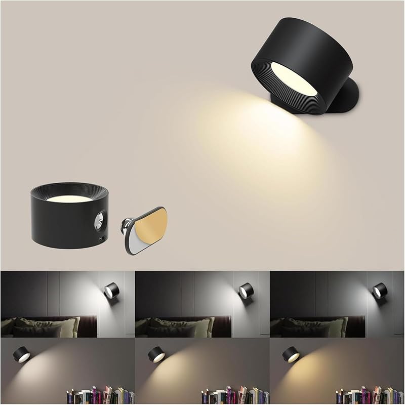 Coollamp LED Indoor Wall Lamp—Rechargeable Battery, 3 Brightness Levels