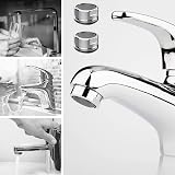 ElegantTin 6Pcs Water Saver Tap Aerator Replacement 24mm Stainless Silver view 2