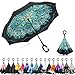 Ylovetoys Travel Umbrella Inverted Umbrella with C-Shaped Handle Inside Out Windproof Umbrella Upside Down Reverse Umbrella Double Layer Umbrella