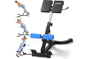 EYESUN Roman Chair,Foldable Back Extension Machine,Adjustable Ab Back Extension Machine,Core Strength Trainer,Back Exercise Machine for Glute,Ab Workouts,Full All-in-One Body Workout&Home Gym Fitness