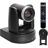 SMTAV 4K PTZ Camera, 20X Optics Zoom, 4KP30 IP Streaming Output, for Churches, Schools, Video conferences and Live Streaming. (SDI+HDMI+USB3.0+IP, 20X)