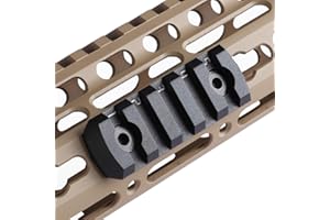 TuFok Picatinny Rail Section for Keymode - Thin 0.27in Height Rail Attachment Rail Adapter Mount Alumimun 5-Slot