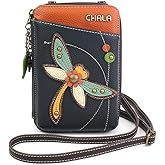 CHALA Wallet Crossbody Cell Phone Purse - Women Faux Leather Multicolor Handbag with Adjustable Strap