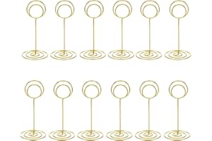 RADEZON 20 Pack Table Number Holders Place Card Holder Photo Picture Holder for Wedding, Birthday Party