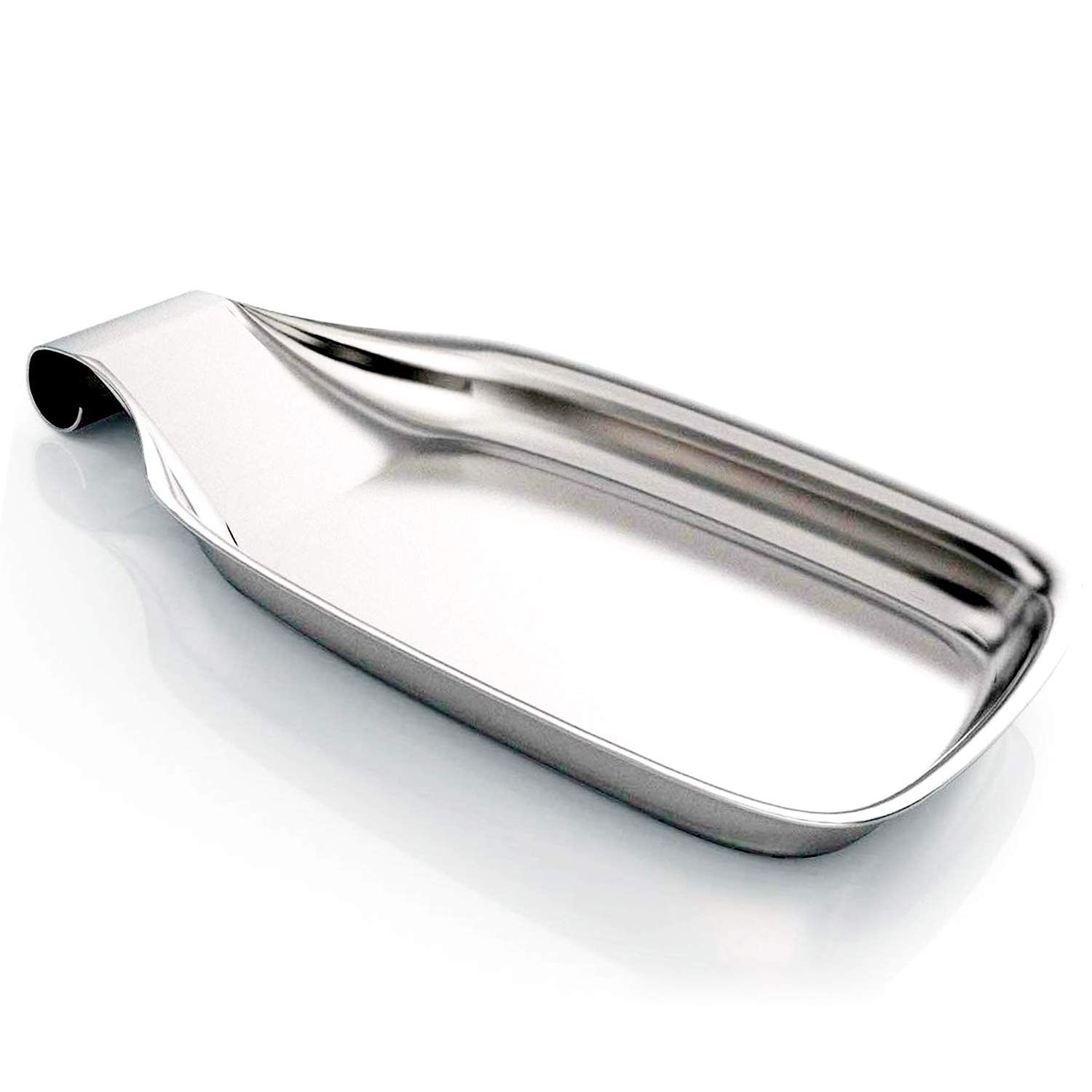 Stainless Steel Spoon pad, Spoon Rest for Stove Top, 8 X 4 Inch Large patula Ladle Holder, Spoon Rest Holder for Kitchen, Spatula Ladle, Brush and Other Cooking Utensils, Dishwasher Safe