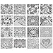BFY Butterfly Flower Nail Art Stickers Decals, Water Transfer Blossom Flower Nail Decals 40 Sheets Black Lace Nail Decals Stickers for Women Nail Design Kit (No Repeat Design)