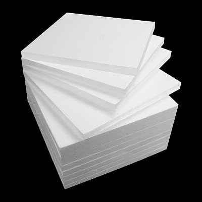 ASelected 12Pcs Styrofoam Blocks 30x30x2CM Polystyrene Craft Foam for DIY