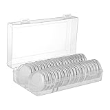 NUOBESTY 40pcs 50mm Coin Capsules Case Holder