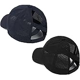 Bonvince Womens Criss Cross Ponytail Hat Quick Drying Baseball Cap Sun Hats UV Protection Sport Cap