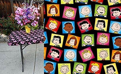 Custom Fitted Peanuts Stay Put Table Cover or Tablecloth. Picnic Tabelcloth