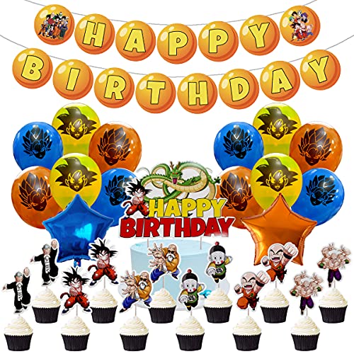 Buy Dragon Ball Z Birthday Party Supplies, Party Set Include Happy