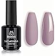 Beetles Grey Gel Nail Polish, 1Pcs 15ml Nude Angelina Grey Purple Gel Polish Soak Off UV LED Lamp Nail Art Salon DIY Design at Home Manicure Gifts for Women