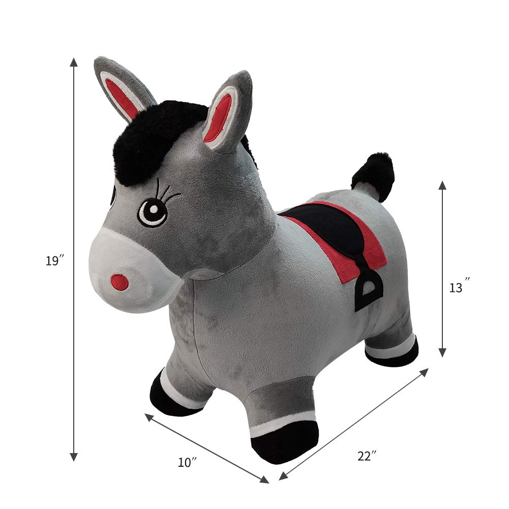 plush jumping horse