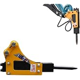 ATTACHXPRO Excavator Hydraulic Breaker, Mini Excavator Hydraulic Hammer Breaker Attachment with Nitrogen Toolbox,Small Digger for .08-3.5 ton Concrete Breaker Attachment Drilling Tool
