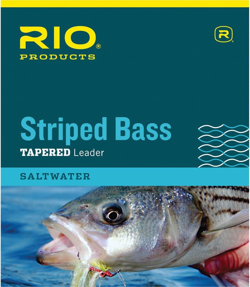 RIO Fly Fishing Striped Bass 7' 16Lb 7.3kg Fishing Leaders, Clear