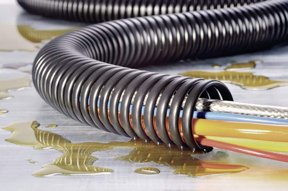 HellermannTyton 162-10100 SPS10-PP-BK Spiral Hose Black 1 m