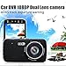 KOBWA Car DVR Recorder,Full HD 1080P Dual Lens Car Dash Cam with Night Vision,Parking Monitor Camera Video Recorder for Vehicle