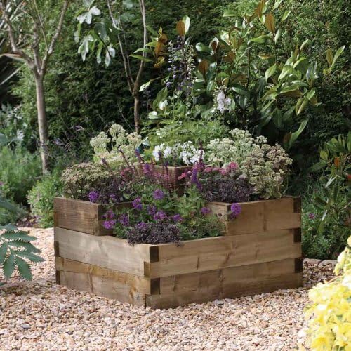 Jardinera con gradas elevadas, diseño caledonia: Amazon.es: Jardín
