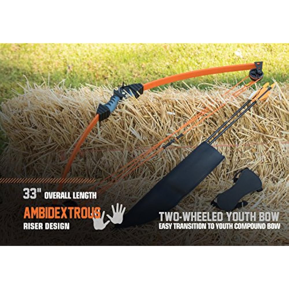 Bear Archery Scout Youth Bow Set Hunter Green Basic Bows Sports