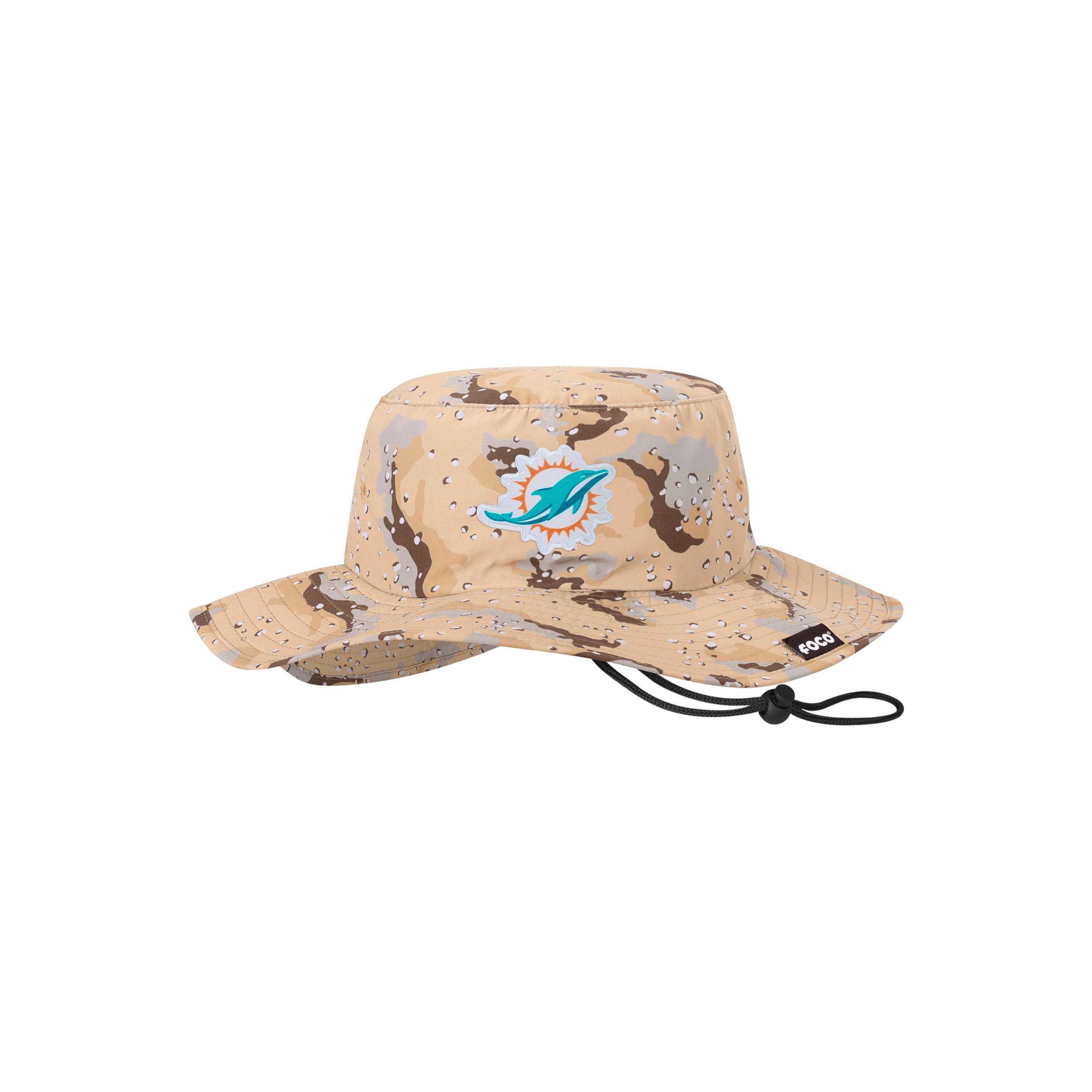 FOCO Men's NFL Team Logo Sport Outdoor Sun Bucket Boonie Hat Desert Camo — image 1