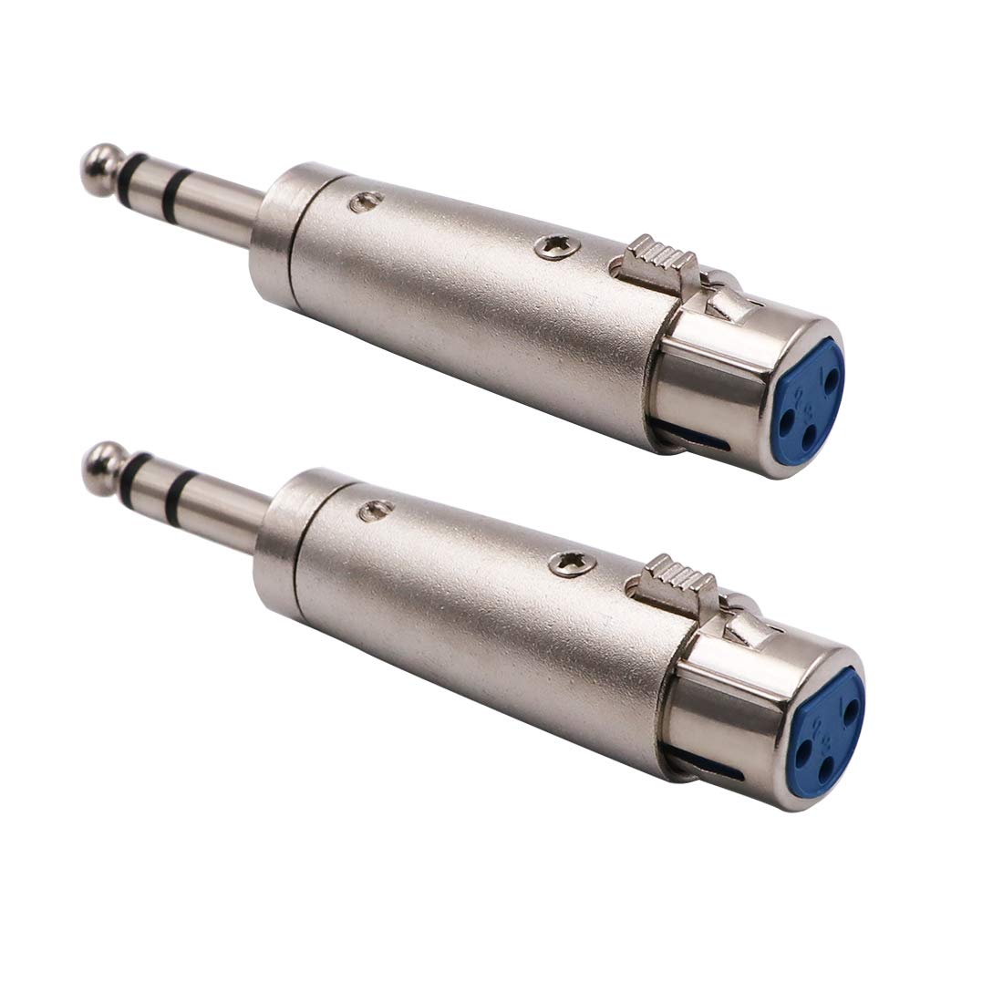 1/4 TRS to XLR Female Adapter Female XLR to 1/4 Stereo Balanced Audio Connector - 2 Pack: Home Audio & Theater