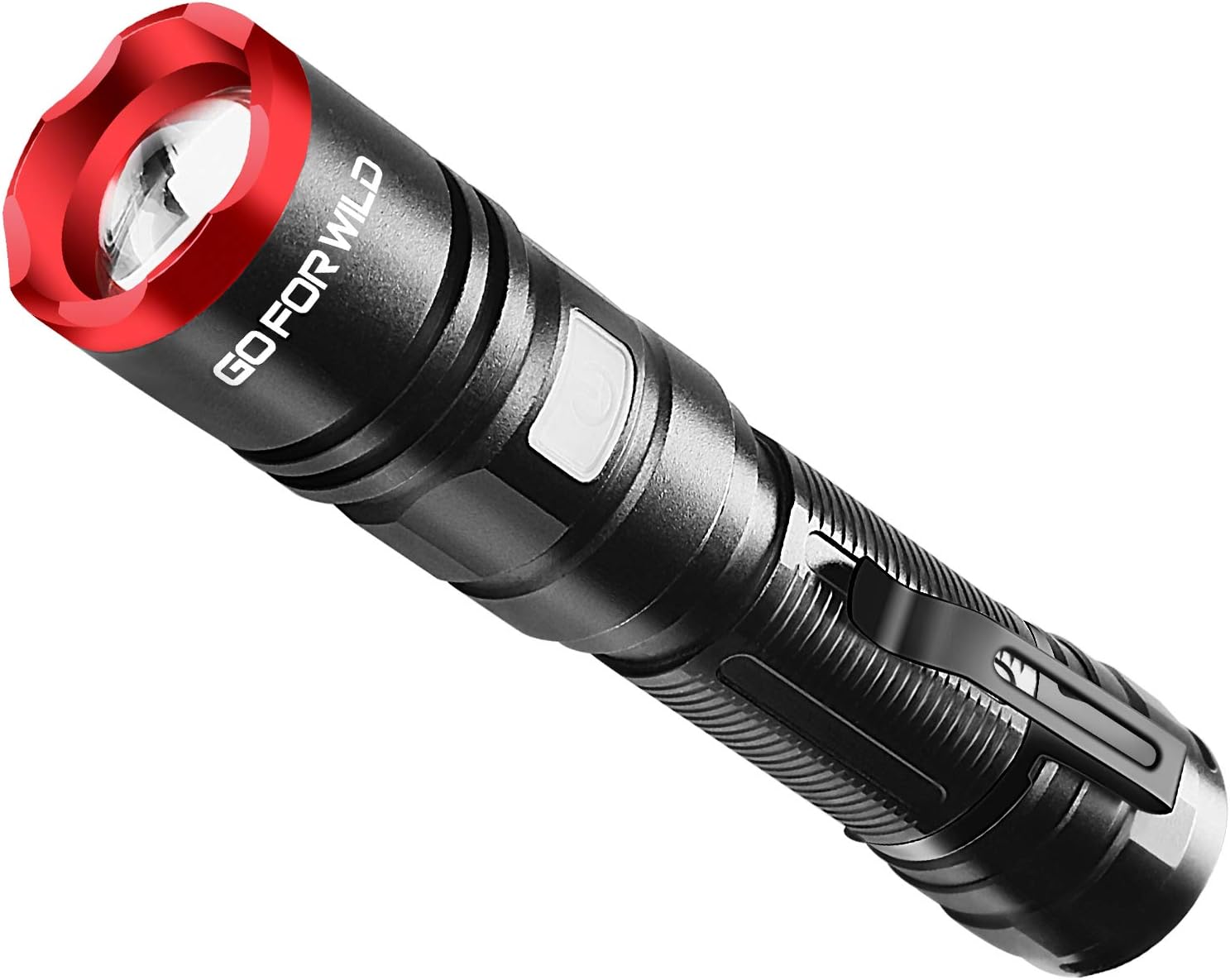 Tactical Flashlight 950 High Lumen Rechargeable LED Flashlight with 5 Modes, Zoomable, and IP65 Water Resistant Powerful Camping and Emergency Flashlights