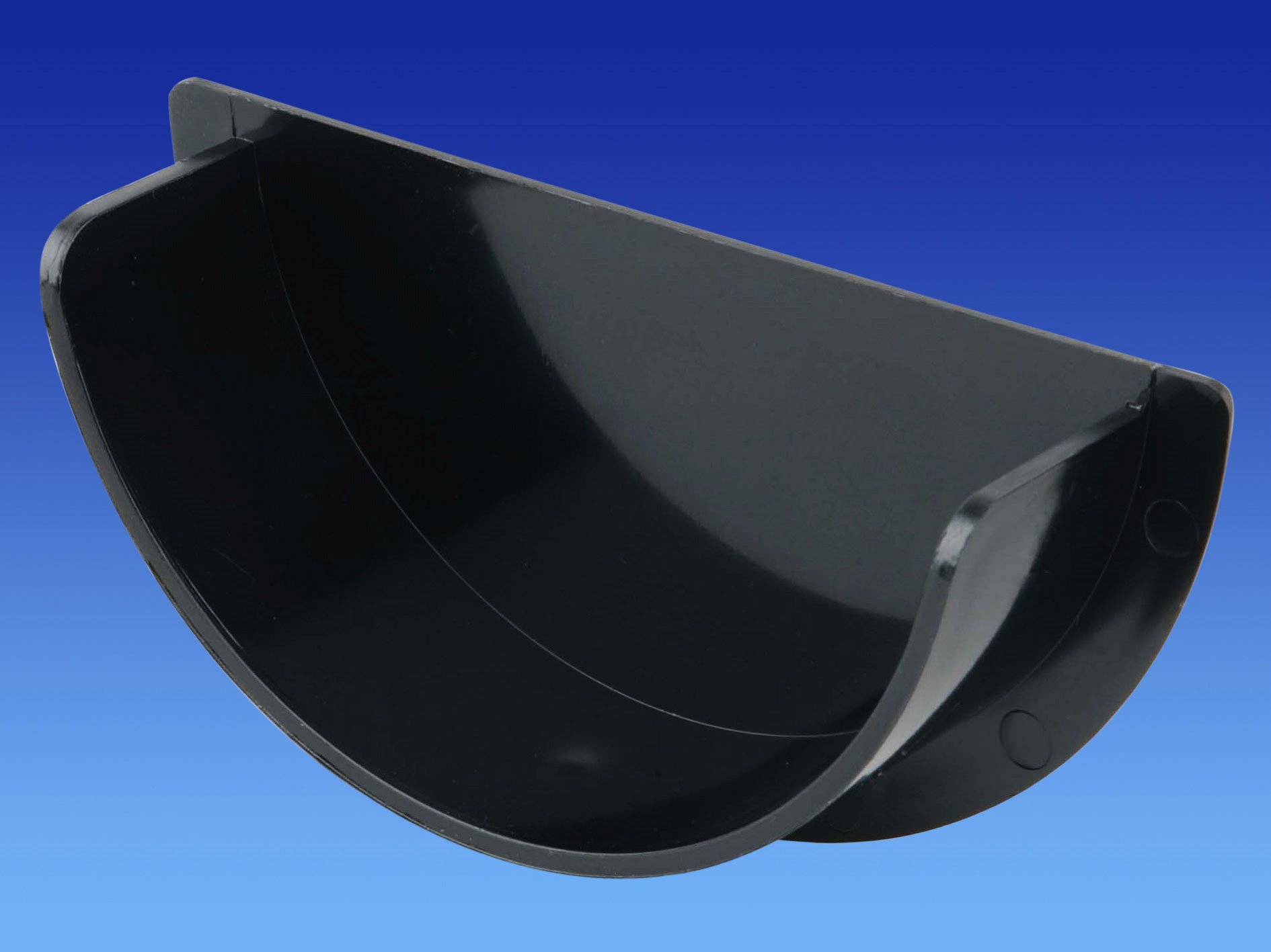 Wavin OSMA Roundline Stopend Internal 112mm Black 0T010b