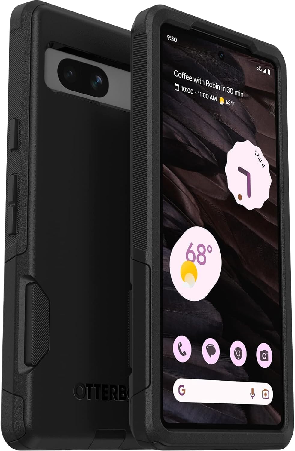OtterBox Google Pixel 7A (Only) - Commuter Series Case - Black - Slim & Tough - Pocket-Friendly - with Port Protection - Non-Retail Packaging