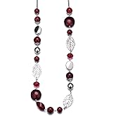 PEARL&CLUB Long Beaded Necklaces For Women - Sweater Chain Fashion Jewelry Necklace Gifts For Women