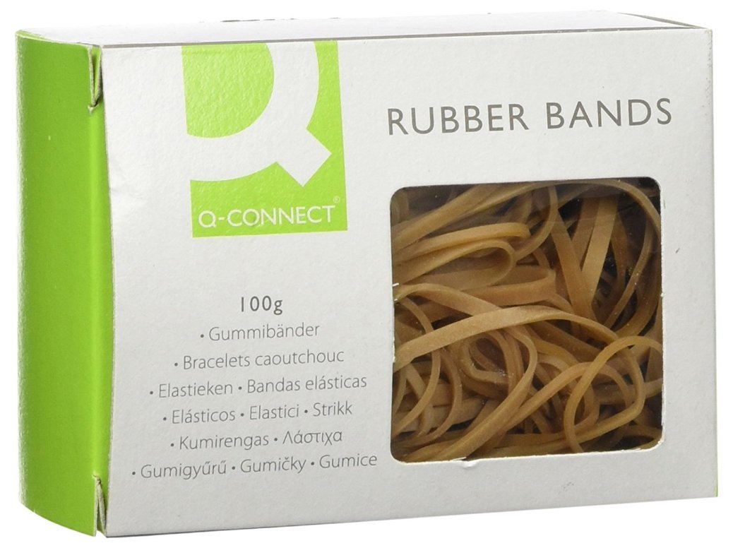 Q Connect Assorted Rubber Bands, 100 g (3)
