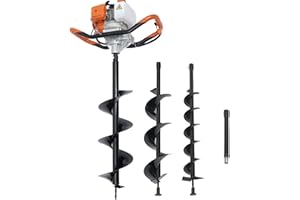 DYRABREST 52cc Gas Powered Earth Auger Post Hole Digger Borer Fence Ground Drill 4inch / 6inch / 8inch Bits
