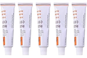 Fgbetcv 5 PCS Tire Plug Glue,Rubber Cement Tire Repair,Bicycle Tire Repair Glue Kit,Bike Tyre Inner Tube Puncture Repair Rubber Cement Bicycle Tire Patch Glue (White)