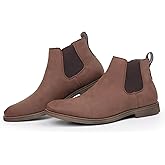 Hawkwell Men's Plus Size Chelsea Boots Classic Casual Dress Ankle Boots in Regular and Plus Sizes