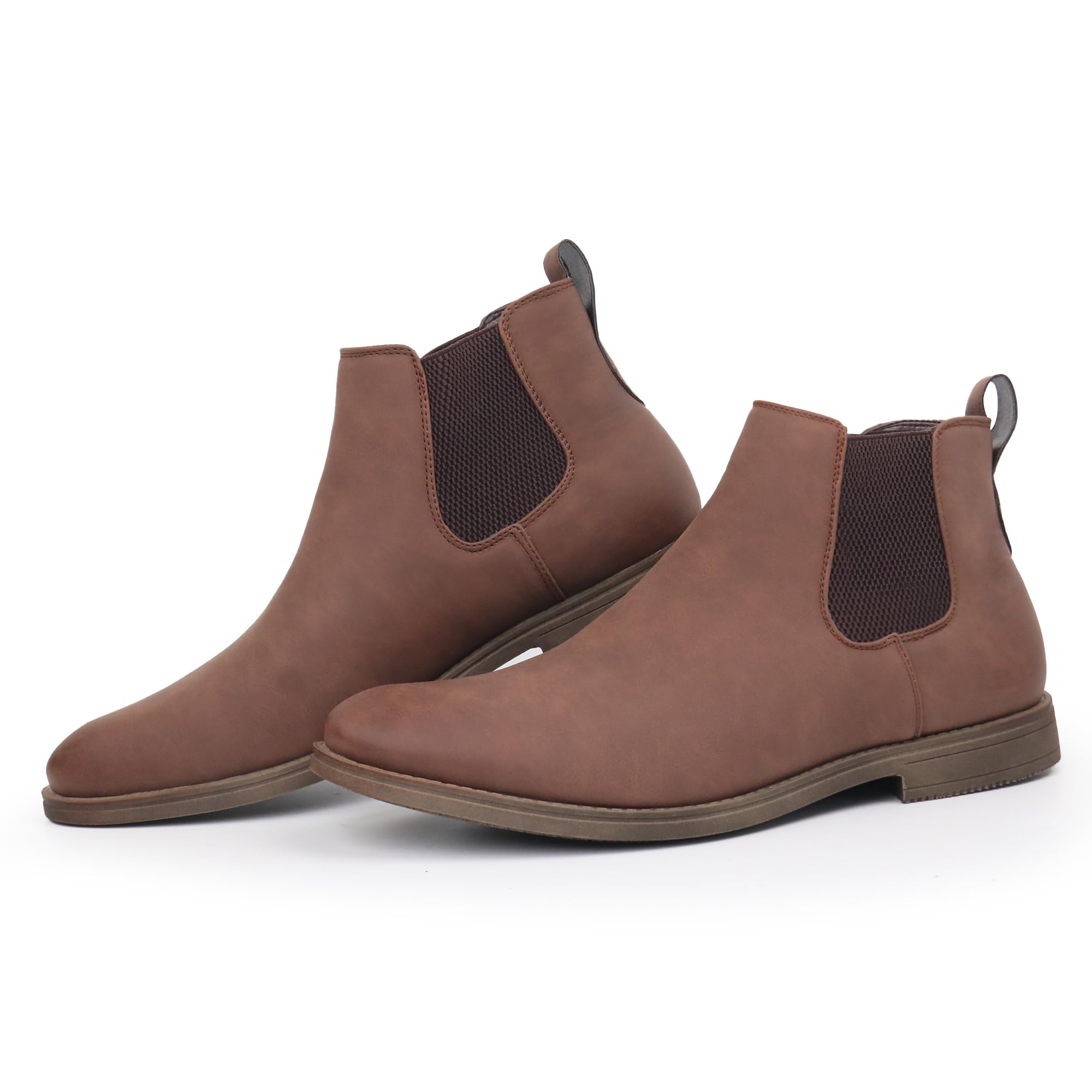 thumbnail image 2 of Chelsea Boots Men Business Ankle Boots Genuine Leather High Quality Comfortable Black Wedding Formal Dress Shoes 2 of 13