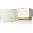 Thymes Frasier Fir Candle - Gilded Ceramic 3-Wick Jar Candle - Scented Candle with a Luxury Home Fragrance - Elegant Holiday