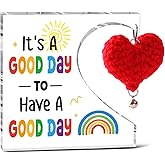 Inspirational Gifts For Women Coworkers, It's A Good Day To Have A Good Day Motivational Quote Acrylic Plaque Gifts For Colleague Employees Friend Office Decor