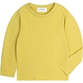 Mud Kingdom Boys Girls Long Sleeve T-Shirt Casual Jersey Cotton Basic Plain Tee Soft